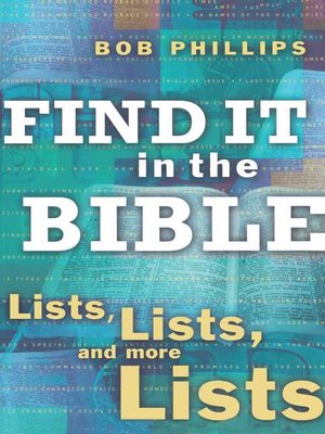 cover image of Find It in the Bible